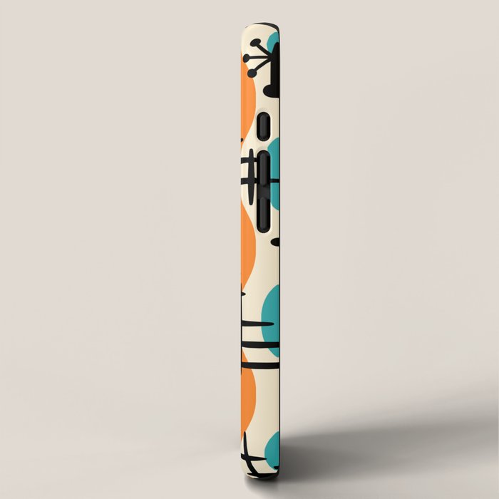 Mid Century Modern Atomic Drops 224 iPhone Case Gallery Image 2