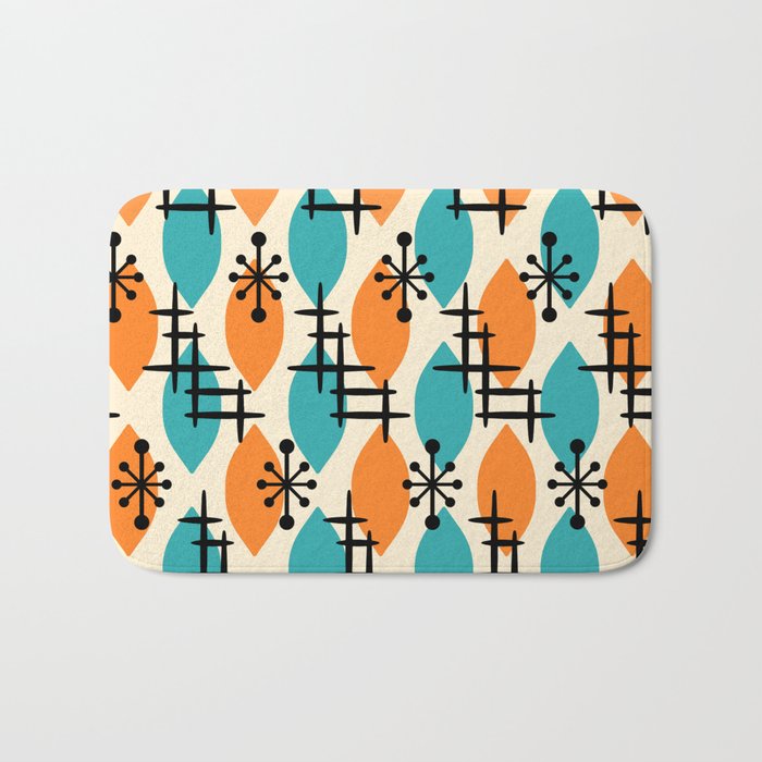 Mid Century Modern Atomic Drops 224 Bath Mat Gallery Image 1