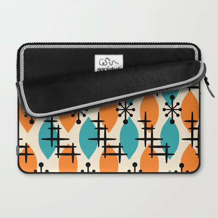 Mid Century Modern Atomic Drops 224 Laptop Sleeve Gallery Image 2