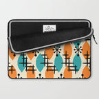 Mid Century Modern Atomic Drops 224 Laptop Sleeve Gallery Image 2
