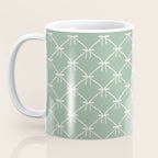 Bows & Ribbons Pattern XXVII Sage Green Coffee Mug Gallery Image 3