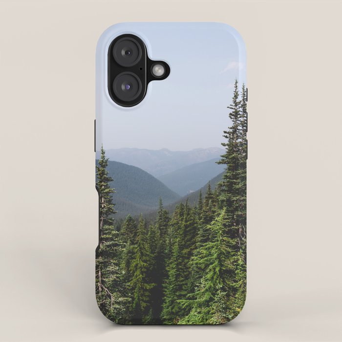 Mount Rainier Summer Adventure VII - Pacific Northwest Mountain Landscape iPhone Case Gallery Image 1