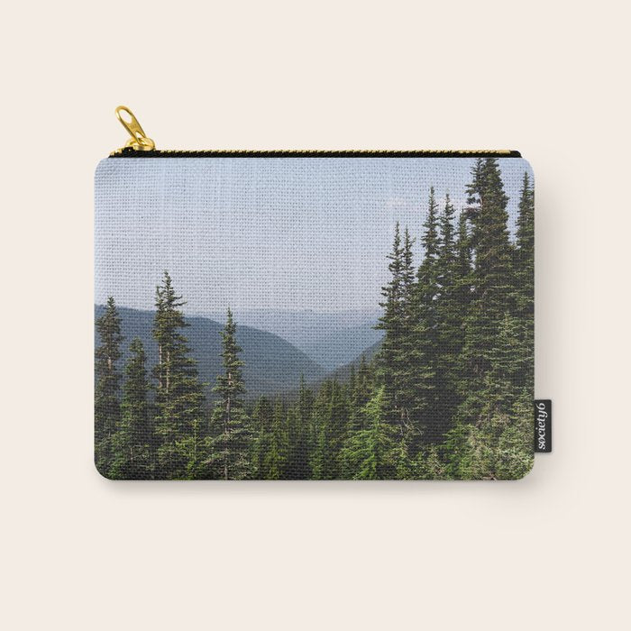 Mount Rainier Summer Adventure VII - Pacific Northwest Mountain Landscape Carry All Pouch Gallery Image 1