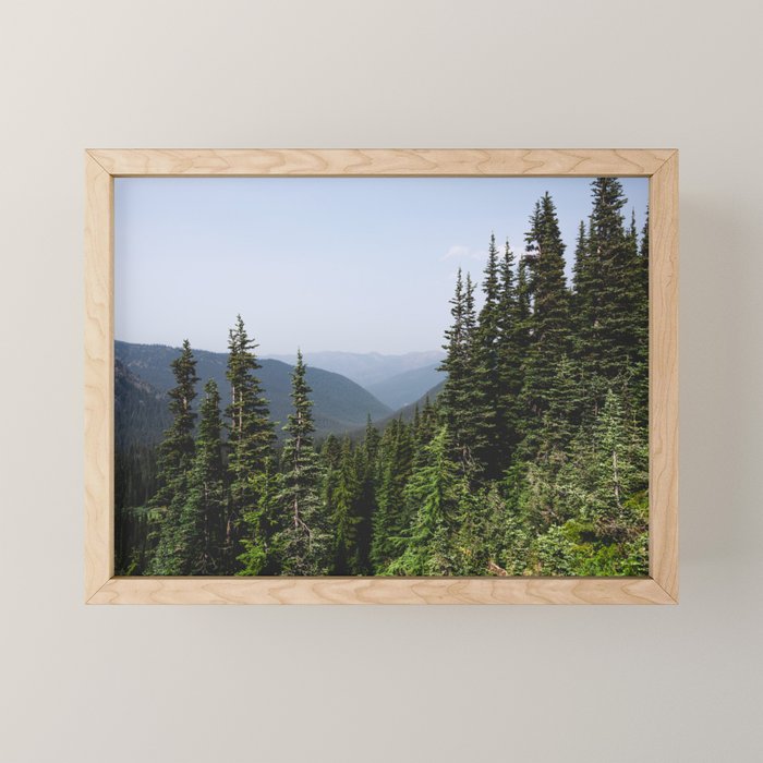 Mount Rainier Summer Adventure VII - Pacific Northwest Mountain Landscape Mini Art Print Gallery Image 1