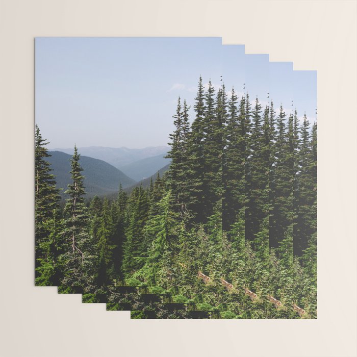 Mount Rainier Summer Adventure VII - Pacific Northwest Mountain Landscape Wrapping Paper Gallery Image 3