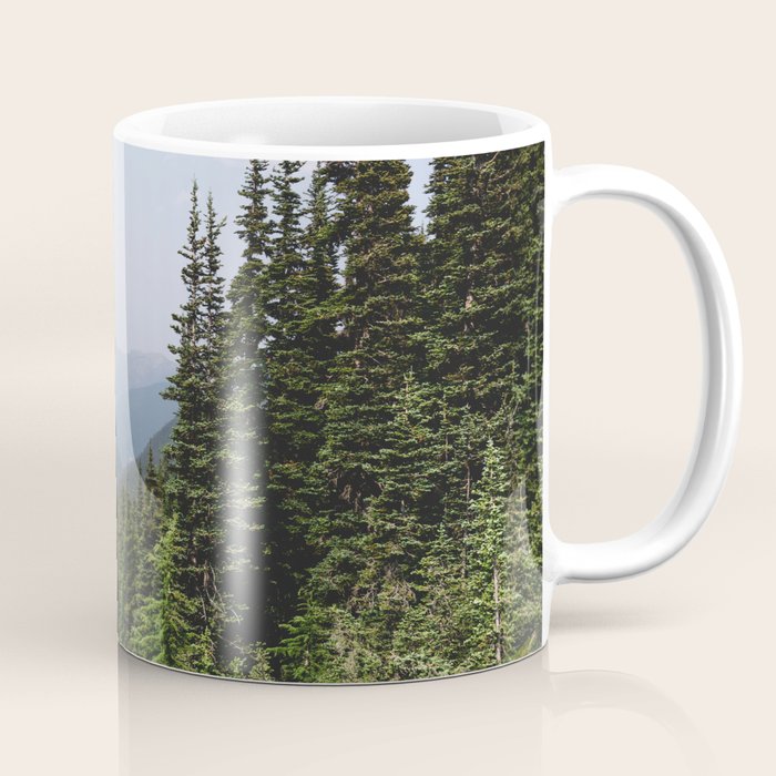 Mount Rainier Summer Adventure VII - Pacific Northwest Mountain Landscape Coffee Mug Gallery Image 1