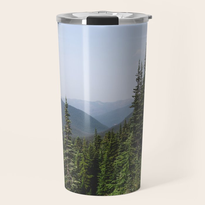 Mount Rainier Summer Adventure VII - Pacific Northwest Mountain Landscape Travel Mug Gallery Image 1