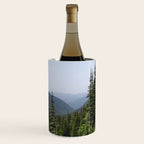 Mount Rainier Summer Adventure VII - Pacific Northwest Mountain Landscape Wine Chiller Gallery Image 1