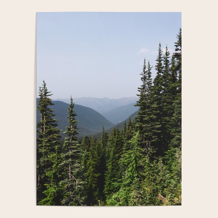 Mount Rainier Summer Adventure VII - Pacific Northwest Mountain Landscape Poster Gallery Image 4