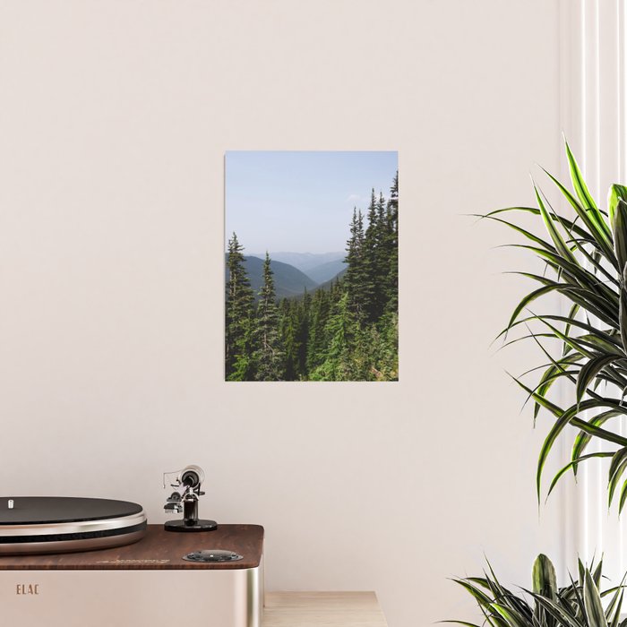 Mount Rainier Summer Adventure VII - Pacific Northwest Mountain Landscape Poster Gallery Image 2
