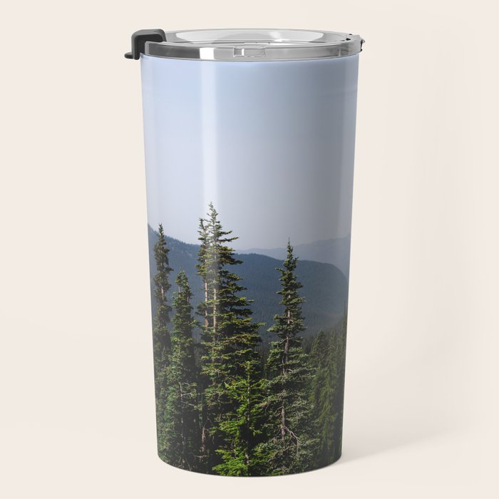 Mount Rainier Summer Adventure VII - Pacific Northwest Mountain Landscape Travel Mug Gallery Image 3