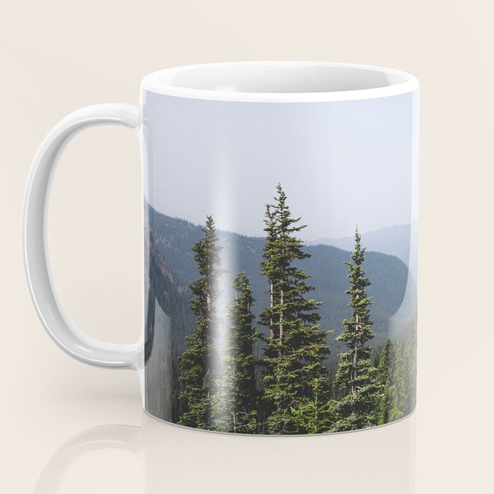 Mount Rainier Summer Adventure VII - Pacific Northwest Mountain Landscape Coffee Mug Gallery Image 3