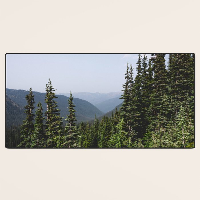 Mount Rainier Summer Adventure VII - Pacific Northwest Mountain Landscape Desk Mat Gallery Image 3