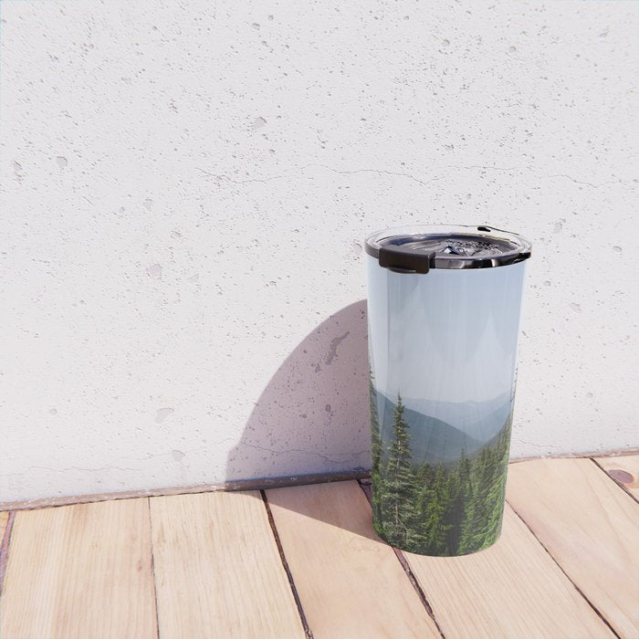 Mount Rainier Summer Adventure VII - Pacific Northwest Mountain Landscape Travel Mug Gallery Image 4