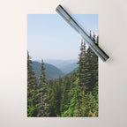 Mount Rainier Summer Adventure VII - Pacific Northwest Mountain Landscape Wrapping Paper Gallery Image 1
