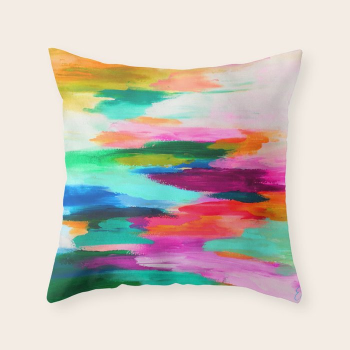 EttaVee Brush Stroke no.67 Throw Pillow Gallery Image 6