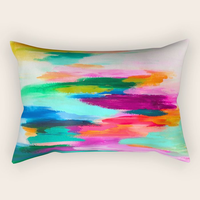 EttaVee Brush Stroke no.67 Rectangular Pillow Gallery Image 2