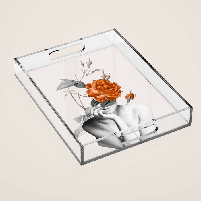 Rose 3 Acrylic Tray Gallery Image 1