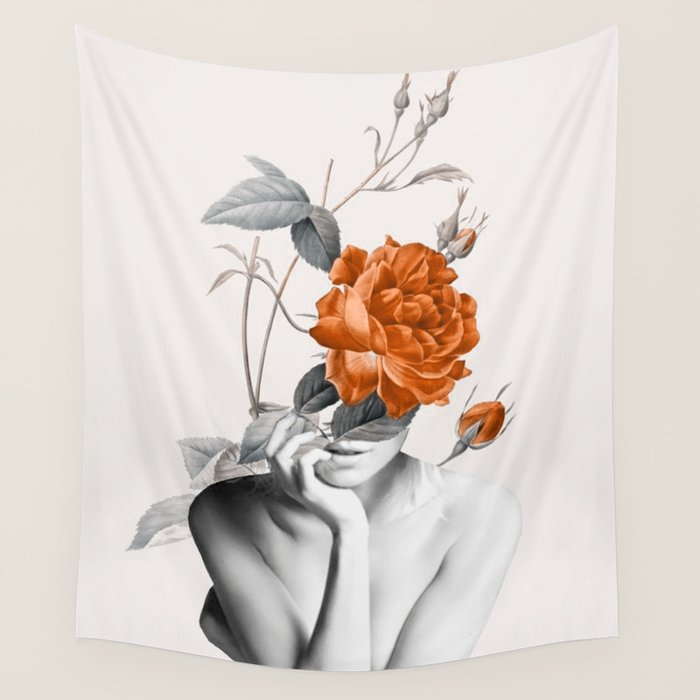 Rose 3 Wall Tapestry Gallery Image 4