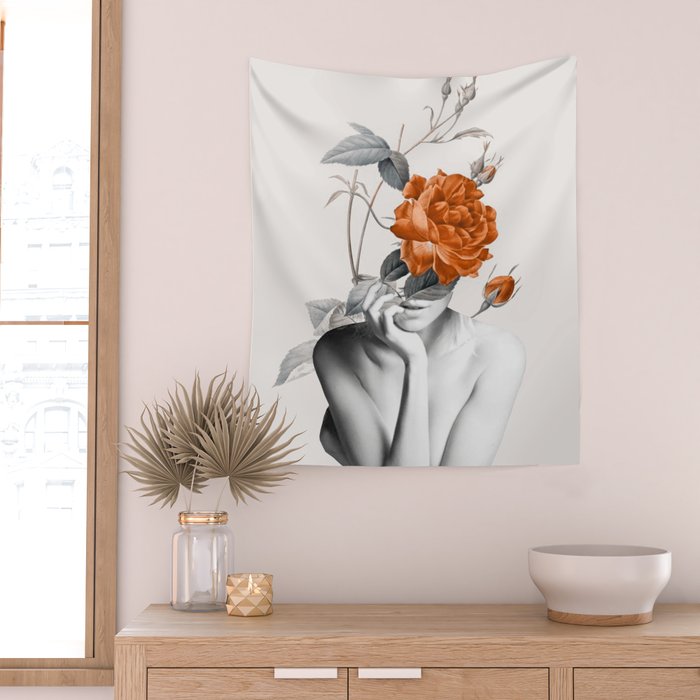 Rose 3 Wall Tapestry Gallery Image 2