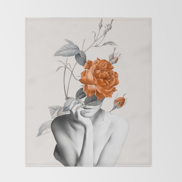 Rose 3 Throw Blanket Gallery Image 2