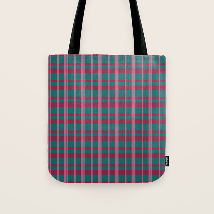 Classic Winter Plaid Flannel Tote Bag Gallery Image 1