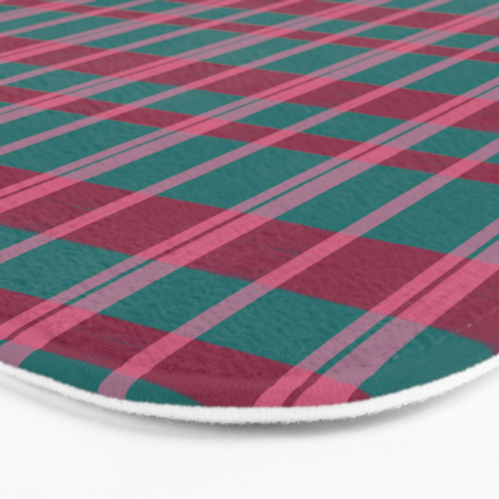 Classic Winter Plaid Flannel Bath Mat Gallery Image 3
