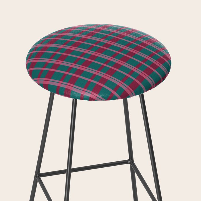 Classic Winter Plaid Flannel Stool Gallery Image 2