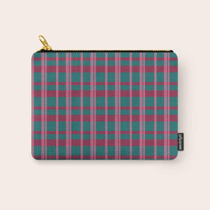 Classic Winter Plaid Flannel Carry All Pouch Gallery Image 1