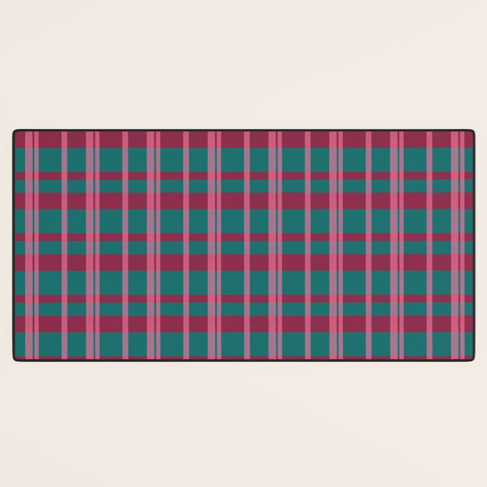 Classic Winter Plaid Flannel Desk Mat Gallery Image 3