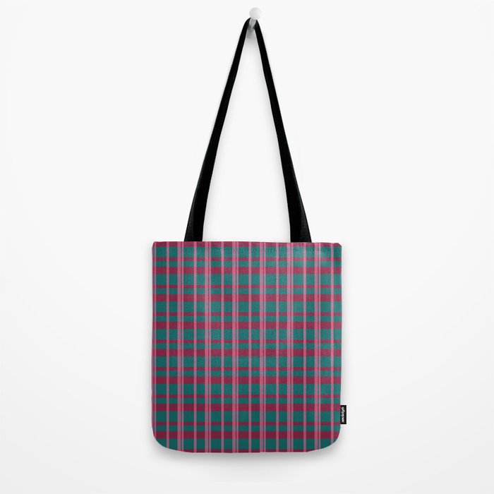 Classic Winter Plaid Flannel Tote Bag Gallery Image 2