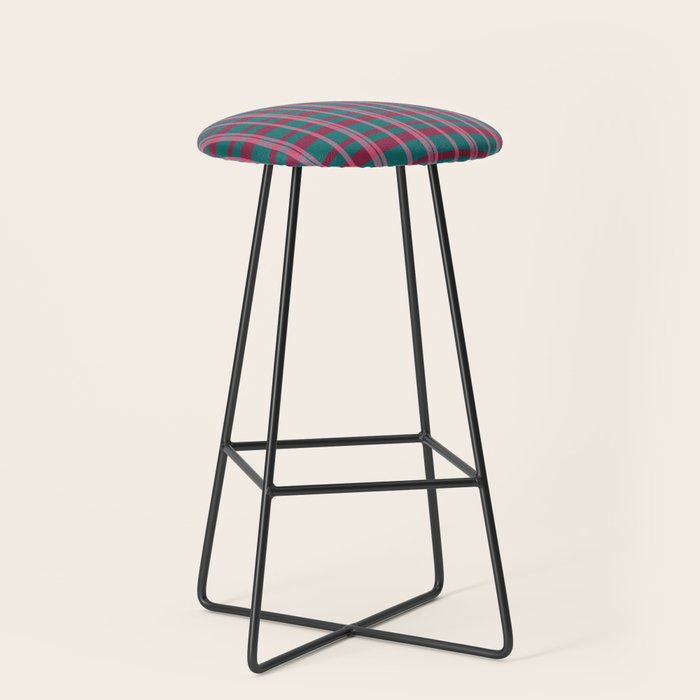 Classic Winter Plaid Flannel Stool Gallery Image 1