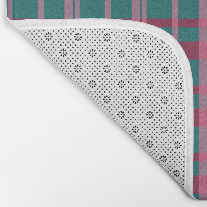Classic Winter Plaid Flannel Bath Mat Gallery Image 2