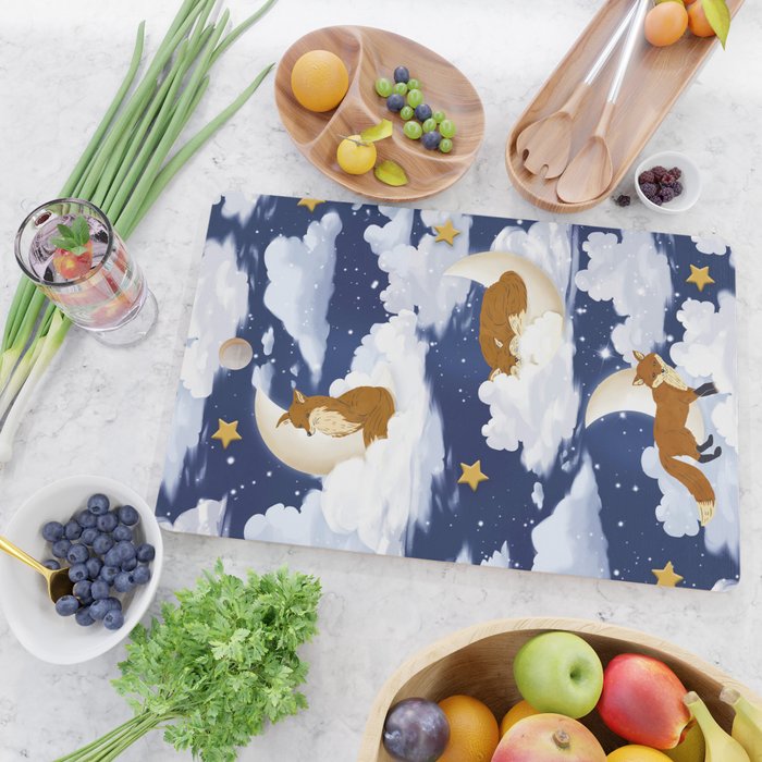 Enchanted Fox Moons Cutting Board Gallery Image 2