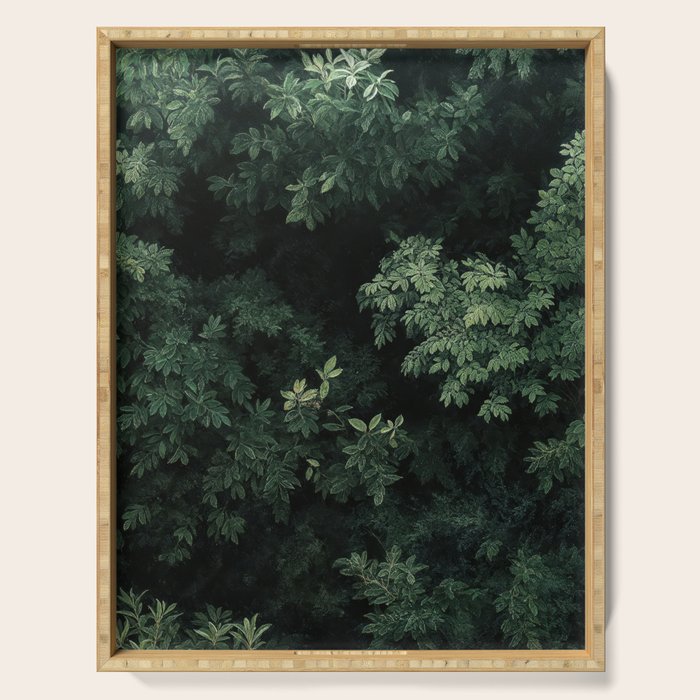 Wabi Sabi Art Japandi Wall Art Maximalist Decor for Living Room Sage Green Japanese Wall Art Gift Serving Tray Gallery Image 1