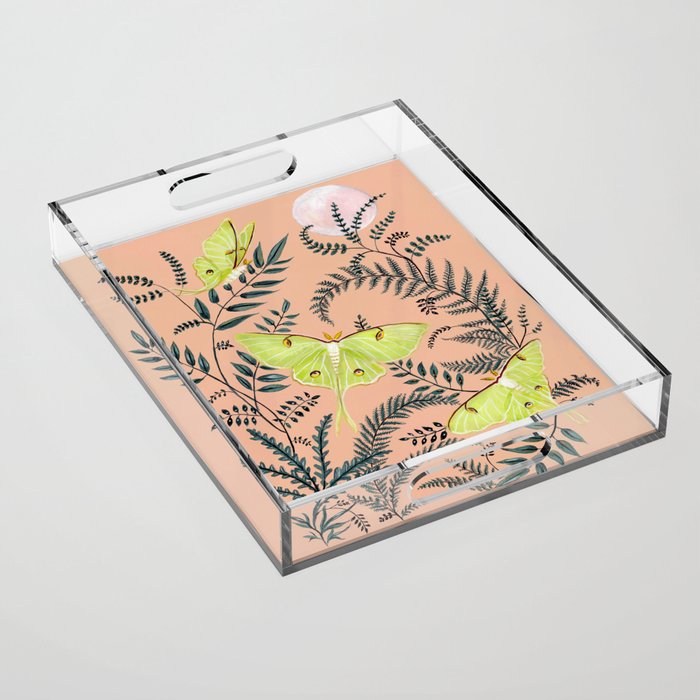 Luna Moths Acrylic Tray Gallery Image 1