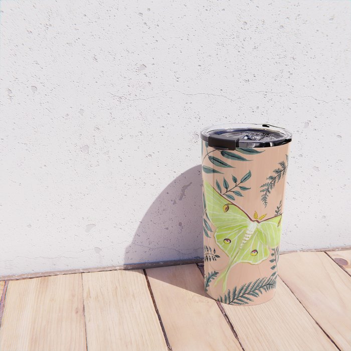 Luna Moths Travel Mug Gallery Image 4