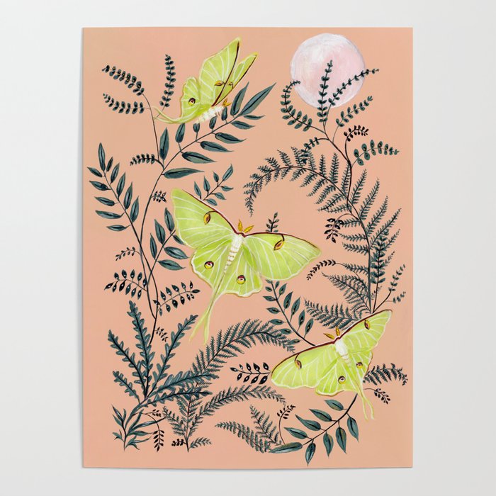 Luna Moths Poster Gallery Image 4