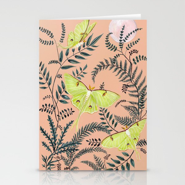 Luna Moths Stationery Card Gallery Image 2