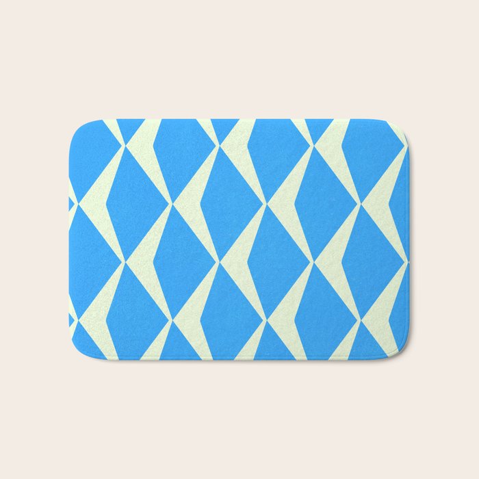 Diamond Daze, blues Bath Mat Gallery Image 1