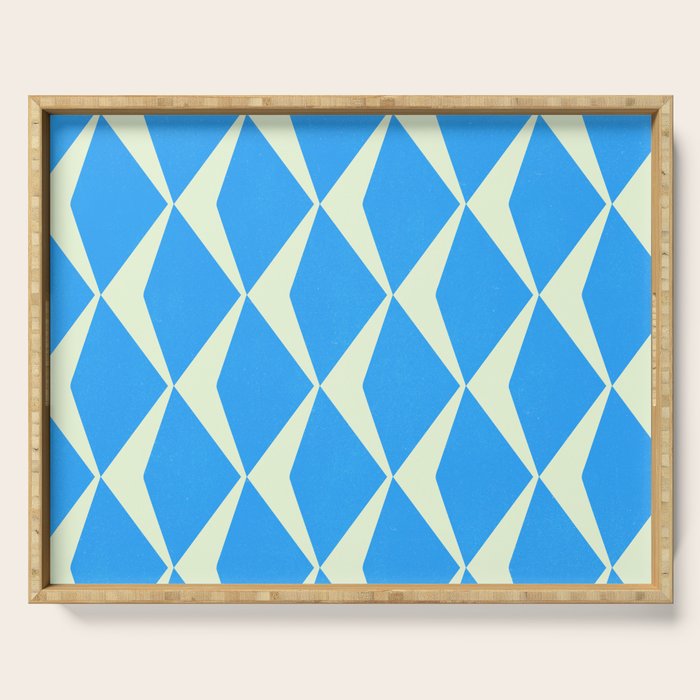 Diamond Daze, blues Serving Tray Gallery Image 1