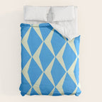 Diamond Daze, blues Duvet Cover Gallery Image 6