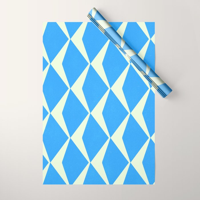 Diamond Daze, blues Wrapping Paper Gallery Image 1