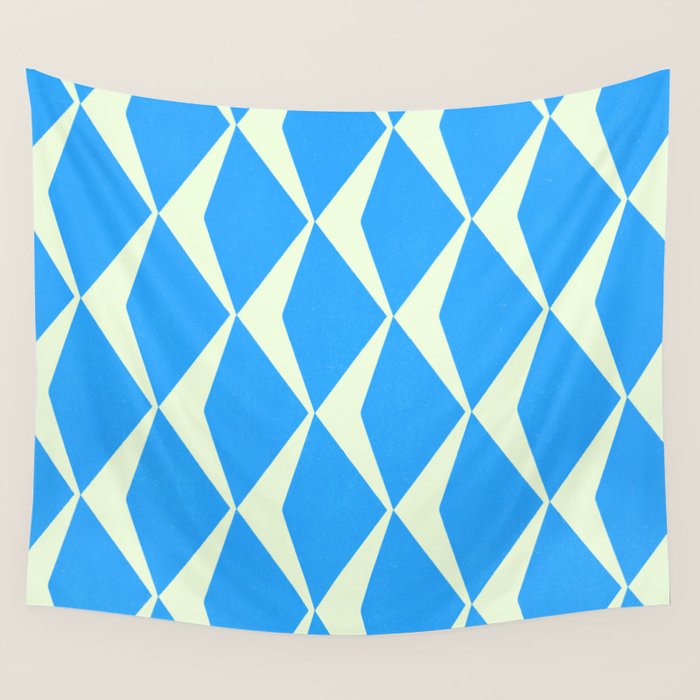 Diamond Daze, blues Wall Tapestry Gallery Image 4