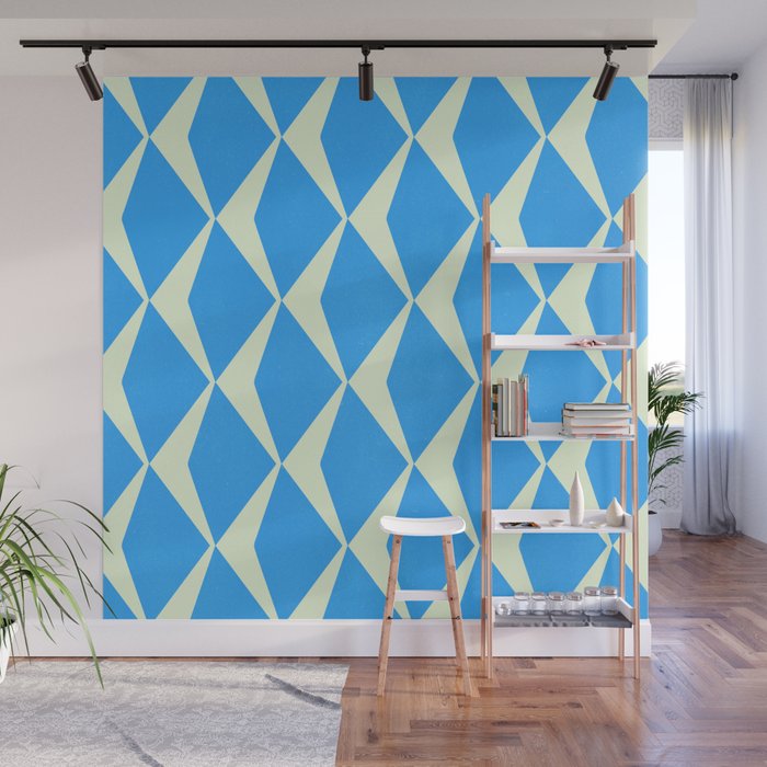 Diamond Daze, blues Wall Mural Gallery Image 1