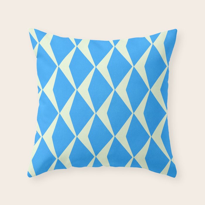 Diamond Daze, blues Throw Pillow Gallery Image 6