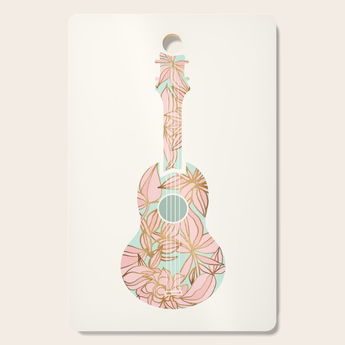 Modern Boho Ukulele Cutting Board Gallery Image 1