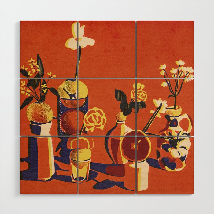 Botanics Wood Wall Art Gallery Image 1