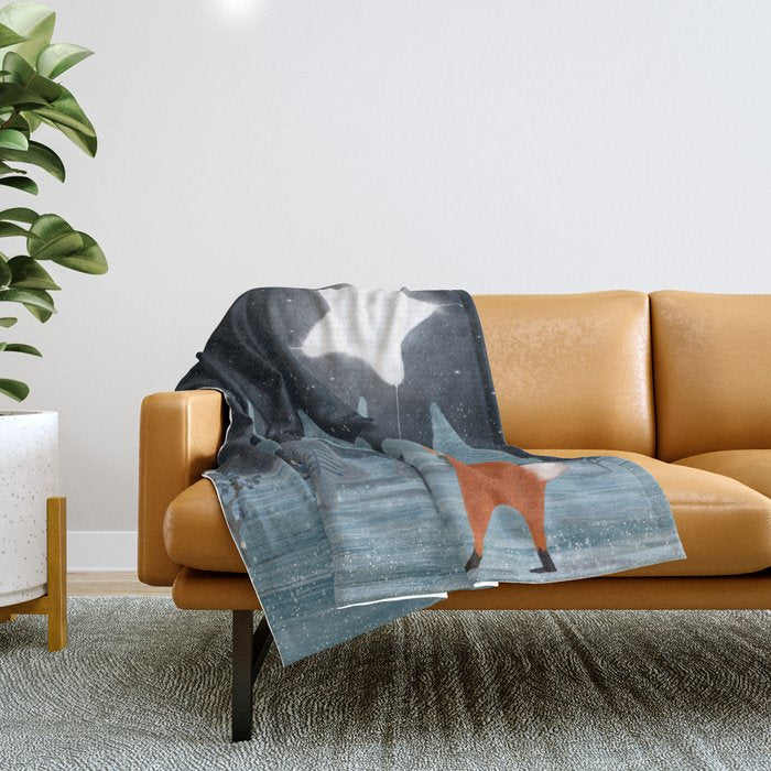 the star balloon Throw Blanket Gallery Image 1