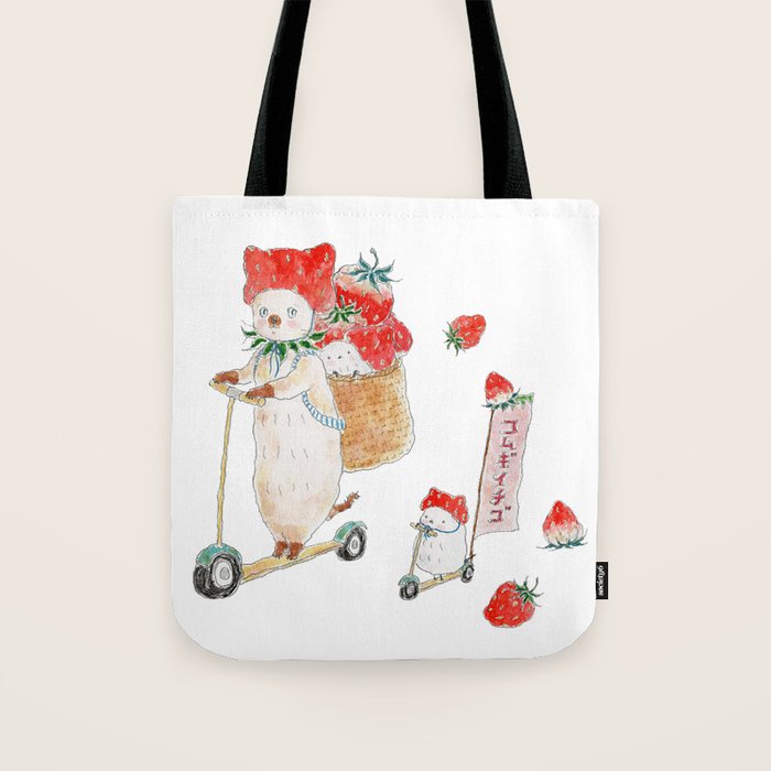 kickboard ichigo nyanco Tote Bag Gallery Image 1